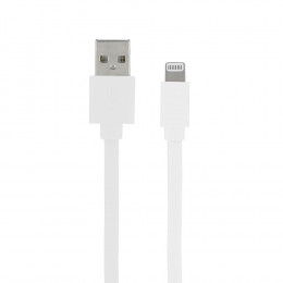 Câble MFI - USB-A plat pour iPhone iPad 1m - blanc