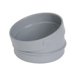 Secteur de coude pvc mf à coller 30° diamètre 100 mm nicoll