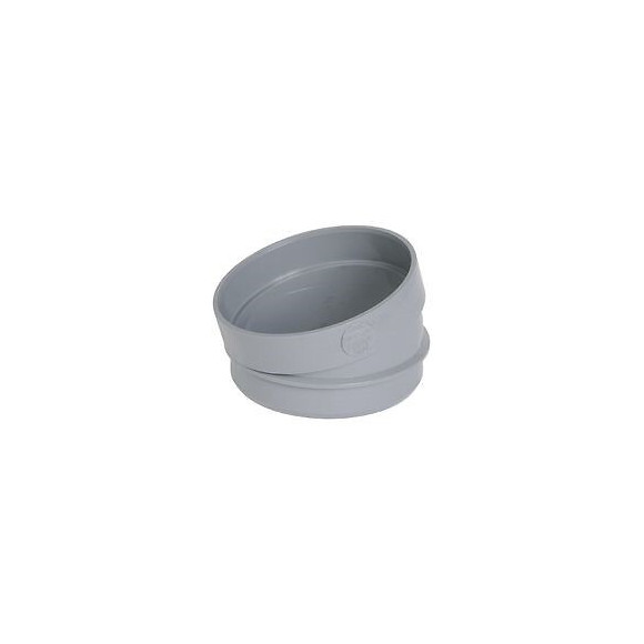 Secteur de coude pvc mf à coller 30° diamètre 100 mm nicoll