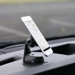 Support de téléphone aimanté pour tableau de bord - noir