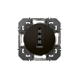 Prise téléphone en T dooxie finition noir - sachet