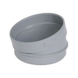 Secteur de coude pvc mf à coller 30° diamètre 100 mm nicoll