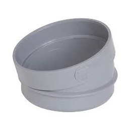 Secteur de coude pvc mf à coller 15° diamètre 100 mm nicoll