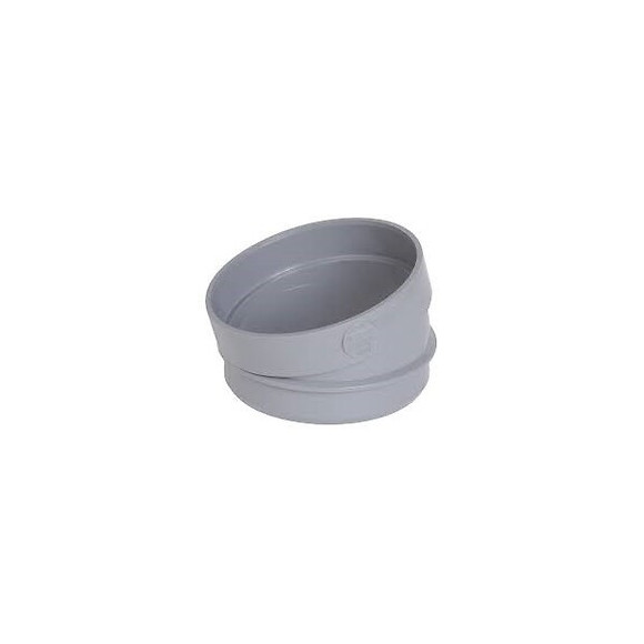 Secteur de coude pvc mf à coller 15° diamètre 100 mm nicoll