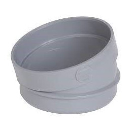 Secteur de coude pvc mf à coller 15° diamètre 100 mm nicoll