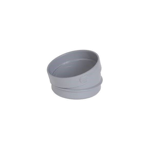 Secteur de coude pvc mf à coller 15° diamètre 100 mm nicoll