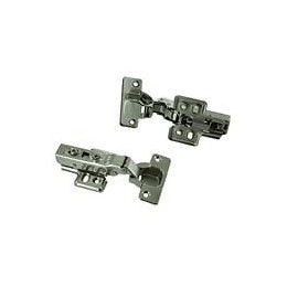 Charnière invisible amortisseur d.35mm - 1/2 recouv - 4 pièces