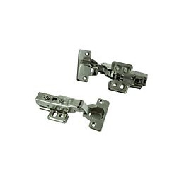 Charnière invisible amortisseur d.35mm - 1/2 recouv - 4 pièces