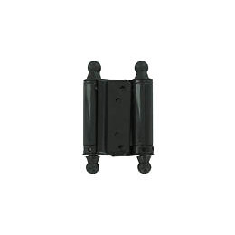 Charnière double action acier noir 75mm - 2 pièces