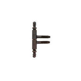 Fiche à visser rustique acier bronze 11mm - 2 pièces