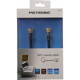 Câble TV premium satellite coaxial fiches F mâle-mâle 1.5m