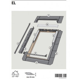 Raccord remplacement pour ardoises maté EL MK04 0000