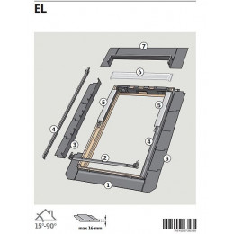 Raccord remplacement pour ardoises maté EL CK04 0000