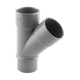 Culotte PVC évacuation 45° mâle/femelle D.40