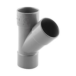 Culotte PVC évacuation 45° femelle/femelle D.32