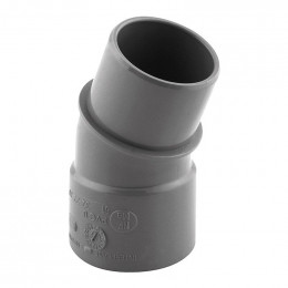 Coude PVC évacuation 20° mâle/femelle D.32