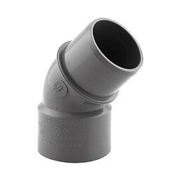 Coude PVC évacuation 45° mâle/femelle D.32