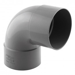 Coude PVC évacuation 87° femelle/femelle D.80
