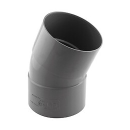 Coude PVC évacuation 20° femelle/femelle D.100