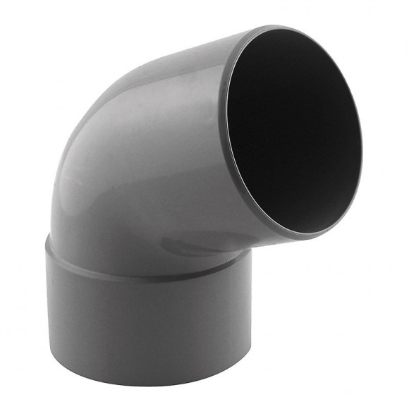 Coude PVC évacuation 67° mâle/femelle D.80