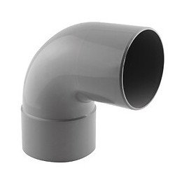 Coude PVC évacuation 87° mâle/femelle D.100