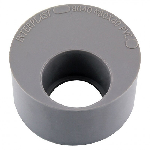 Tampon de réduction PVC évacuation D.80x40