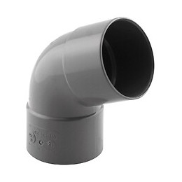 Coude PVC évacuation 67° femelle/femelle D.50