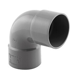 Coude PVC évacuation 87° femelle/femelle D.50
