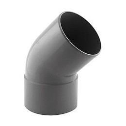 Coude PVC évacuation 45° mâle/femelle D.100