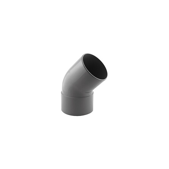 Coude PVC évacuation 45° mâle/femelle D.100