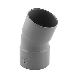 Coude PVC évacuation 20° femelle/femelle D.50