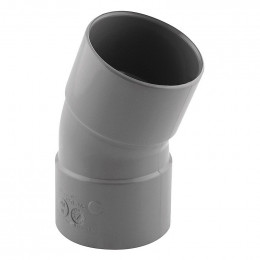 Coude PVC évacuation 20° femelle/femelle D.50