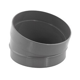 Secteur de coude PVC évacuation 15° mâle/femelle D.100