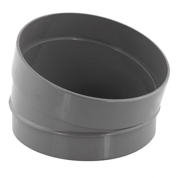 Secteur de coude PVC évacuation 15° mâle/femelle D.100