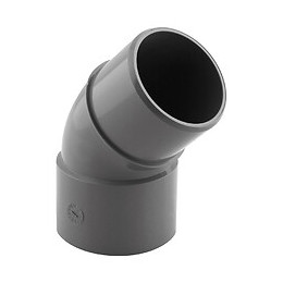 Coude PVC évacuation 45° mâle/femelle D.50