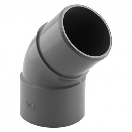 Coude PVC évacuation 45° mâle/femelle D.50