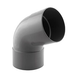 Coude PVC évacuation 67° femelle/femelle D.100