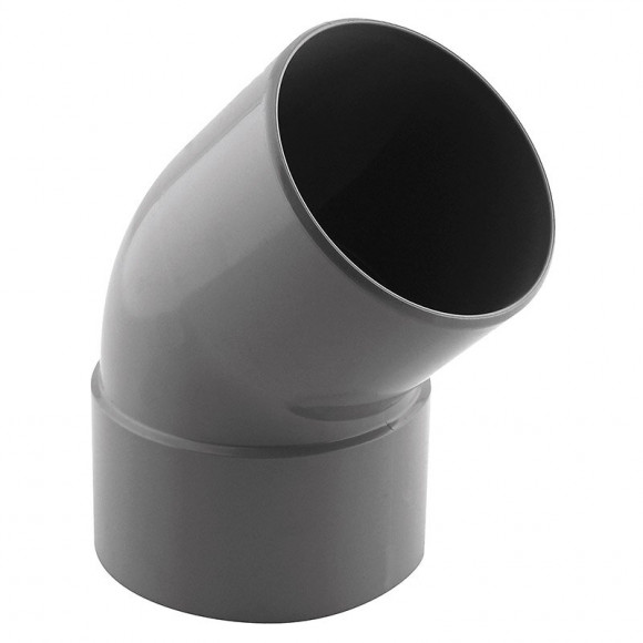Coude PVC évacuation 45° mâle/femelle D.80