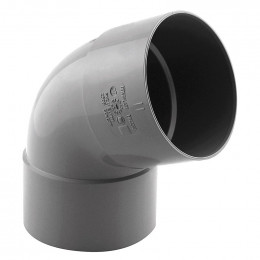 Coude PVC évacuation 67° femelle/femelle D.80