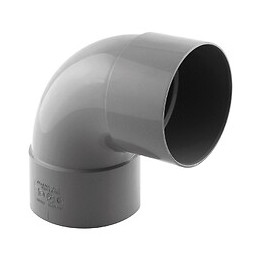 Coude PVC évacuation 87° femelle/femelle D.80