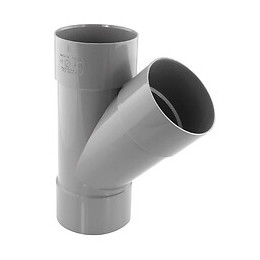 Culotte PVC évacuation 45° femelle/femelle D.80