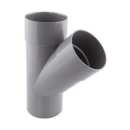 Culotte PVC évacuation 45° mâle/femelle D.80