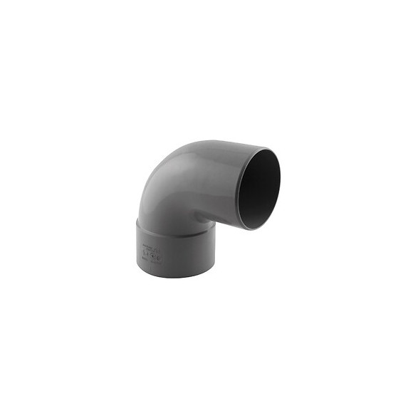 Coude PVC évacuation 87° mâle/femelle D.80