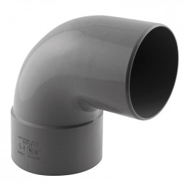 Coude PVC évacuation 87° mâle/femelle D.80