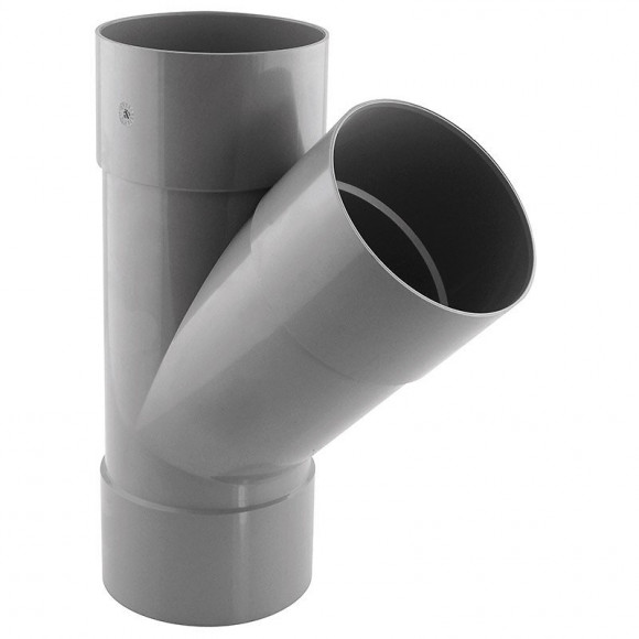 Culotte PVC évacuation 45° femelle/femelle D.100