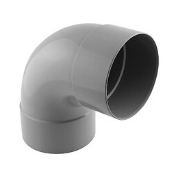 Coude PVC évacuation 87° femelle/femelle D.125