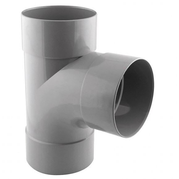 Culotte PVC évacuation 87° femelle/femelle D.125