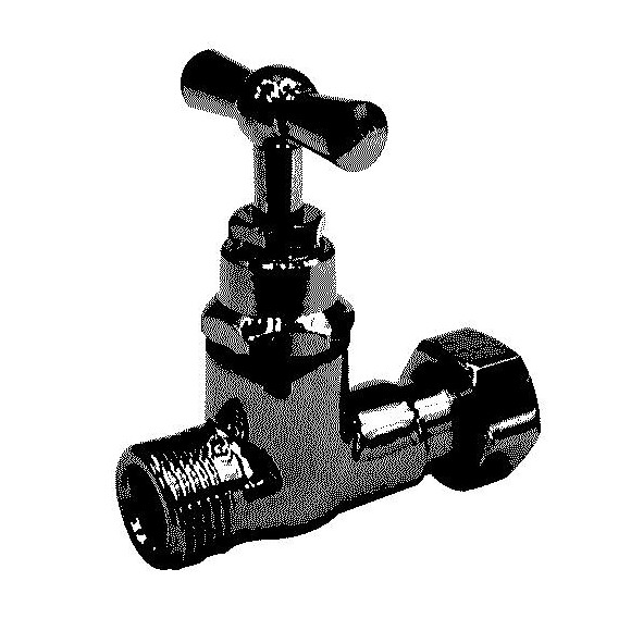 Robinet d'arret chrome 12x17mm