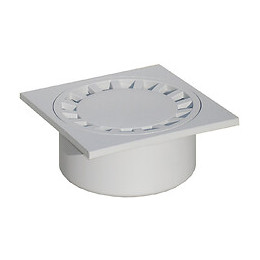 Siphon de cour PVC emboîture incorporée 200 mm x 200 mm Diamètre 80 mm