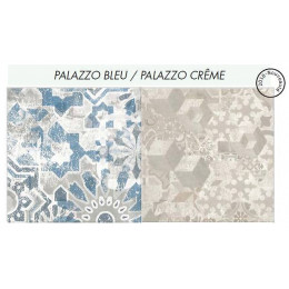 Crédence réversible Palazzo bleu/Crème 3000x600x9mm